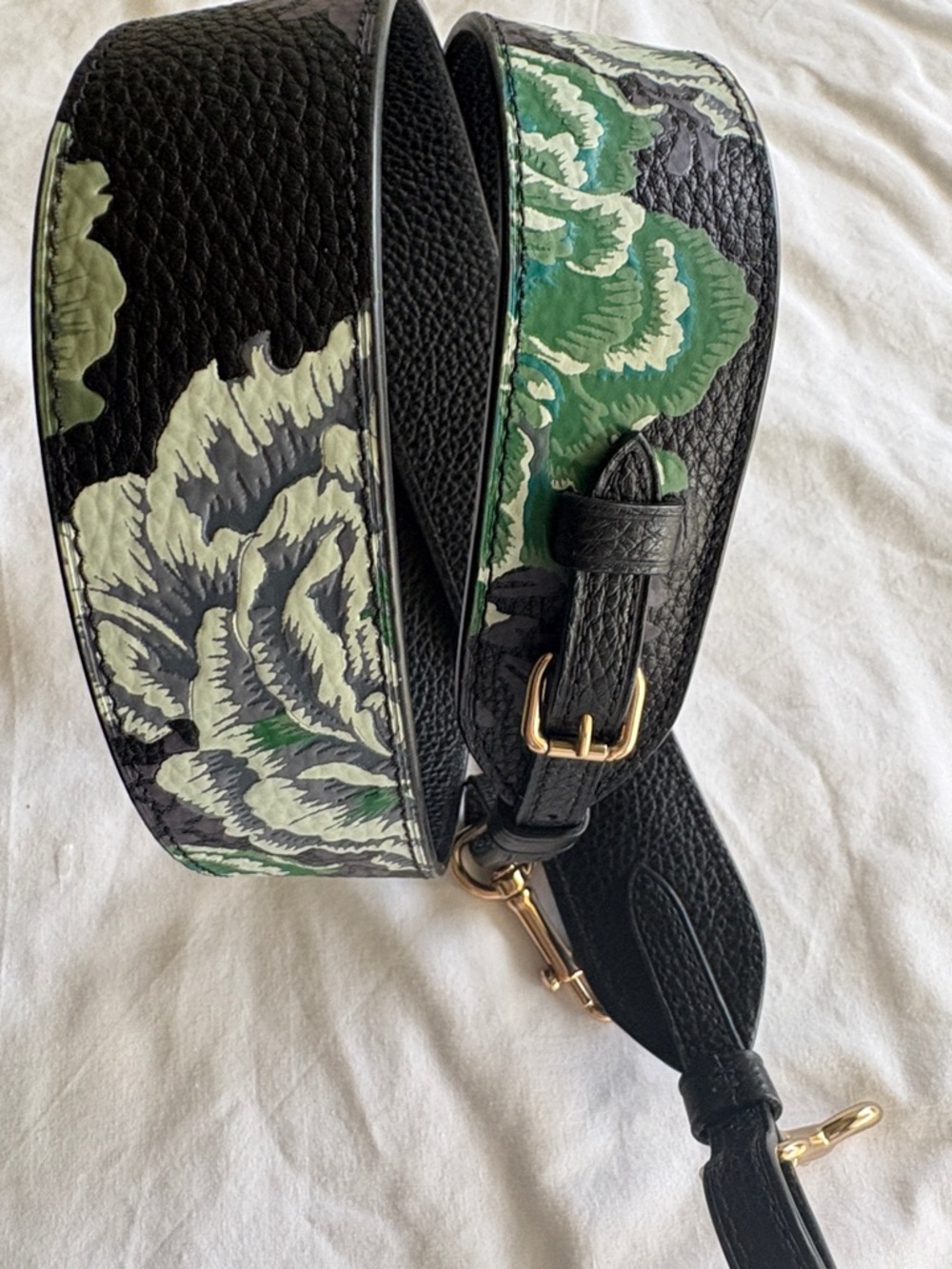 Coach Kaffe Fassett Floral Printed Leather Novelty Bag Crossbody Strap